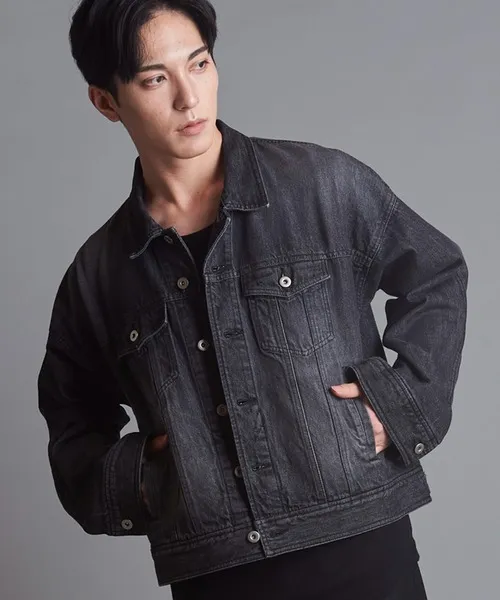 デニムジャケット gジャン 「NO ID.」Big Denim Blouson / ビッグ デニム ブルゾン メンズ