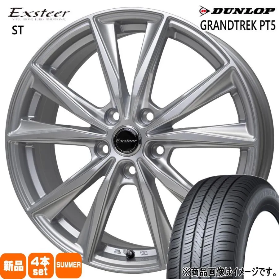 215/50R18 92V ダンロップ GRANDTREK PT5 夏用 サマータイヤ Exsteer ST 60系 プリウス