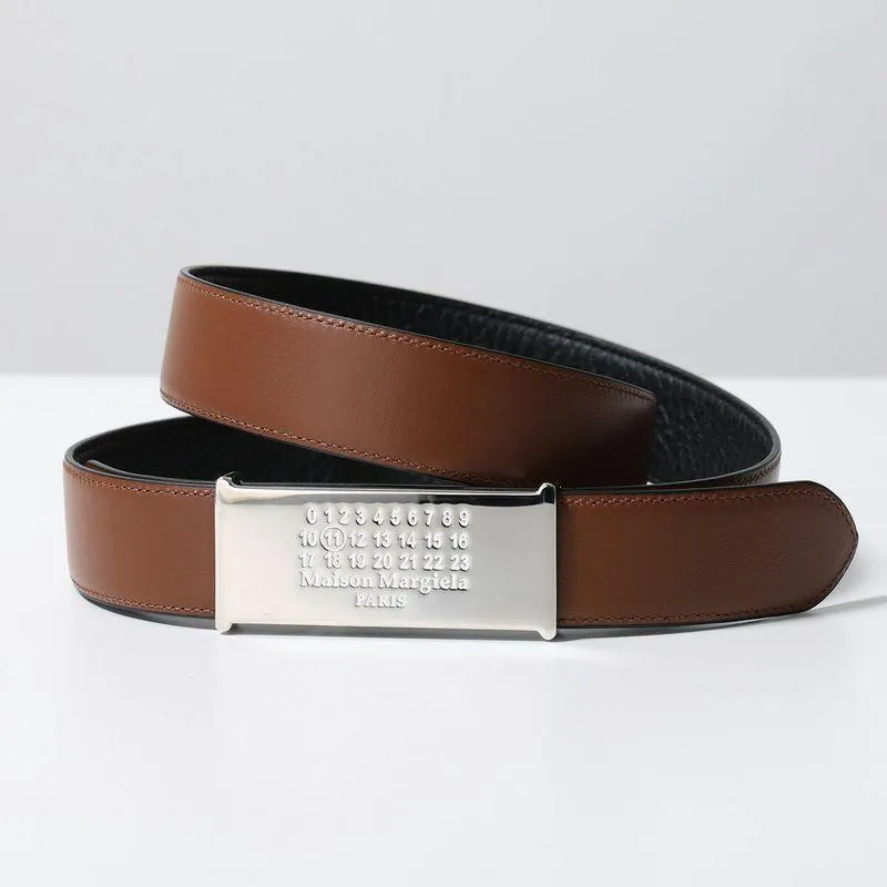 MAISON MARGIELA メゾンマルジェラ ベルト SA3TP0011 P8611 メンズ リバーシブル レザー カレンダーロゴバックル HB112