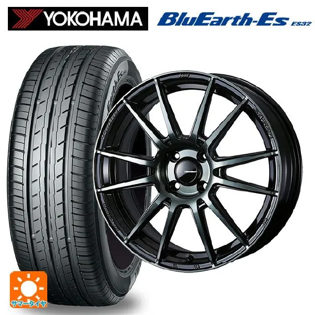 送料無料 サマータイヤホイールセット 185/65R15 88S ヨコハマ ブルーアースEs ES32 ウェッズ ウェッズスポーツ SA62R 15-