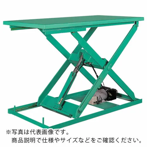 Bishamon ( スギヤス ) テーブルリフト ミニXシリーズ フットスイッチ 均等荷重500kg 揚程800mm テーブル寸法1200×800mm 三相200V ( X050812AF ) (株)スギヤス 【メーカー取寄】