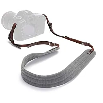 【中古】【輸入品・未使用】ONA Presidio Camera Strap (Smoke Waxed Canvas/Leather) [並行輸入品]