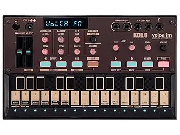 【中古】(非常に良い)KORG(コルグ) FMシンセサイザー 6ボイス コーラス リバーブ 電池駆動 スピーカー内蔵 ヘッドホン使用可 どこでも使えるコンパクトサイズ volca f