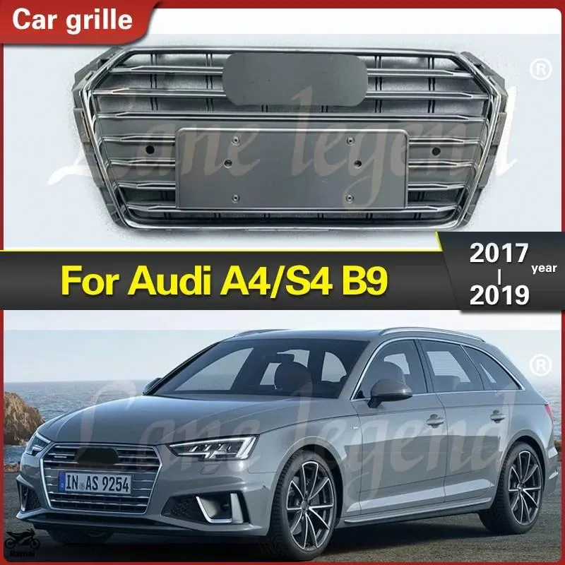 【並行輸入品】 フロント バンパー グリル ラジエーター グリル レーシング グリル アウディ A4/S4 B9 2017年-2019年 エアー インテーク グリル カスタム パー