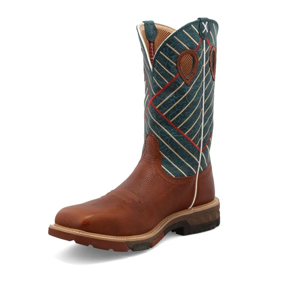 【並行輸入品】Twisted X Men's 12" Western Work Boot, Cognac 11.5 D