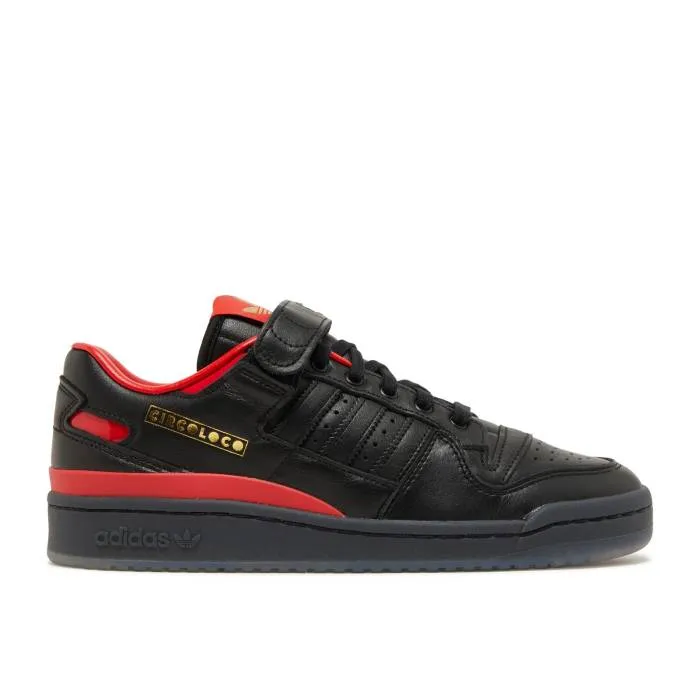 アディダス Adidas 【 Circoloco X Forum Low Community And Inclusivity Men Core Black/Core Black/Vivid Red 】 フォーラム メンズ コア 黒色 ブラック Red 赤・レッド