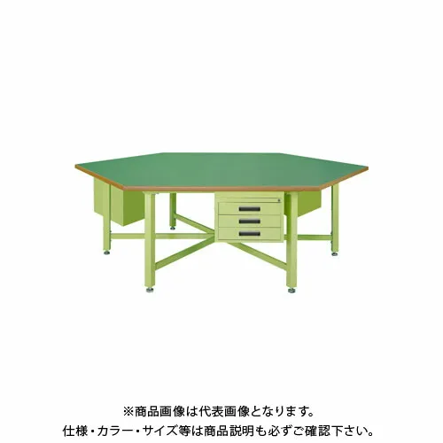 【送料別途】【直送品】サカエ 六角形作業台・中量STWタイプ SWT-24C