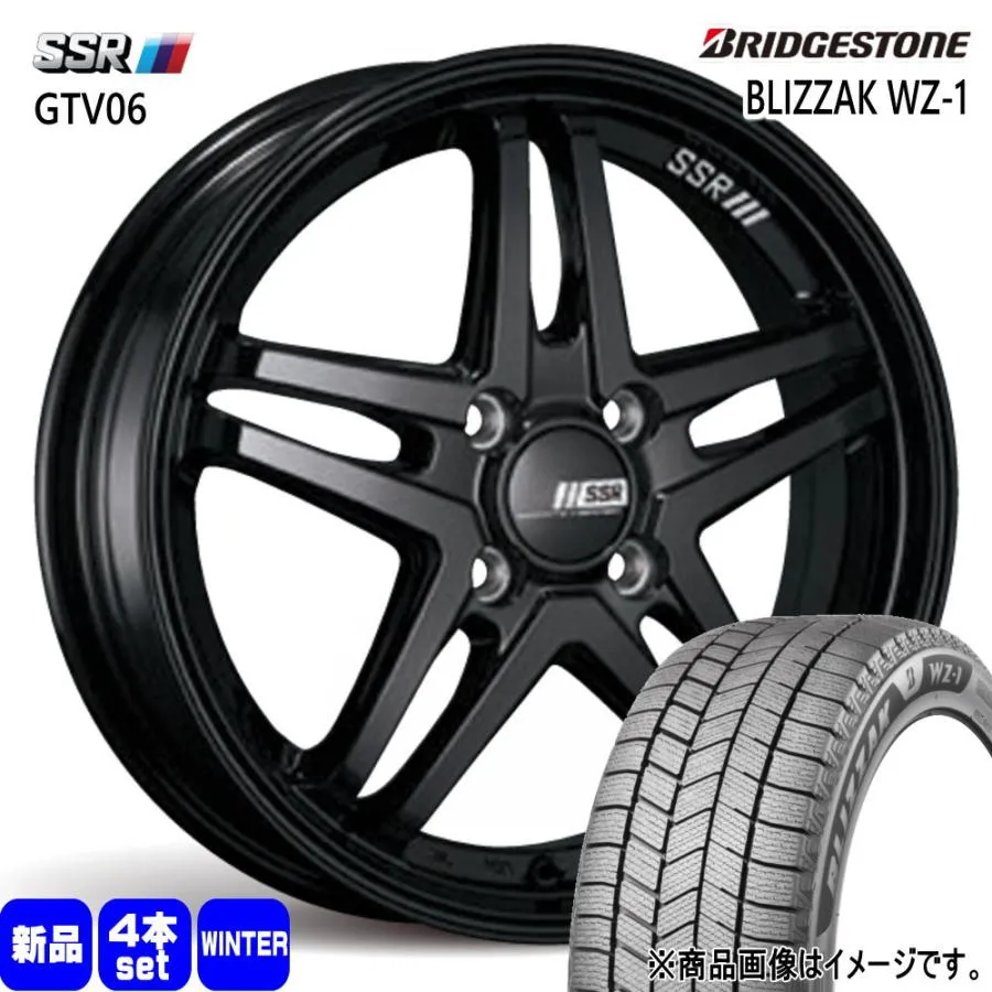 トヨタ アクア ヴィッツ ヤリス/ホンダ フィット ブリヂストン 195/45R17 81Q BLIZZAK WZ-1 冬用 スタッドレスタイヤ GTV06