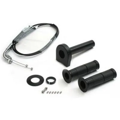 ACTIVE 車種別スロットルキット TYPE-2 巻取φ32/メッキ金具 ブラック MT-07/ABS(14-17) 1069985 バイク