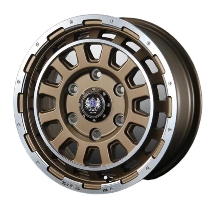 YOKOHAMA iceGUARD SUV G075 205/70R15 96Q Bahns Tech DH Stream セミグロスブロンズ 15インチ 6J+35 6H-139.7 スタッドレス 4本セット