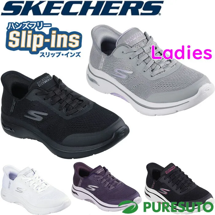 レディース スケッチャーズ Skechers スニーカー スリップインズ ゴーウォーク アーチフィット 2.0 バレンシア 125319 Slip-ins GO WALK ARCH FIT 2.0 VALENCIA 靴 シューズ ハンズフリーで靴の脱ぎ履きが可能 ノーマル 2E相当 女性用 おしゃれ ブランド