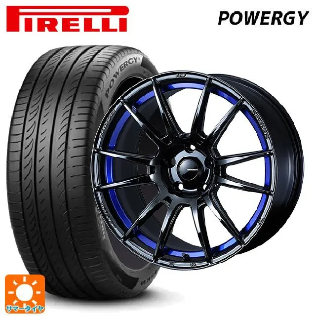 送料無料 サマータイヤホイール 4本セット 235/55R18 104V XL ピレリ パワジー 正規品 ウェッズ ウェッズスポーツ SA62R 18