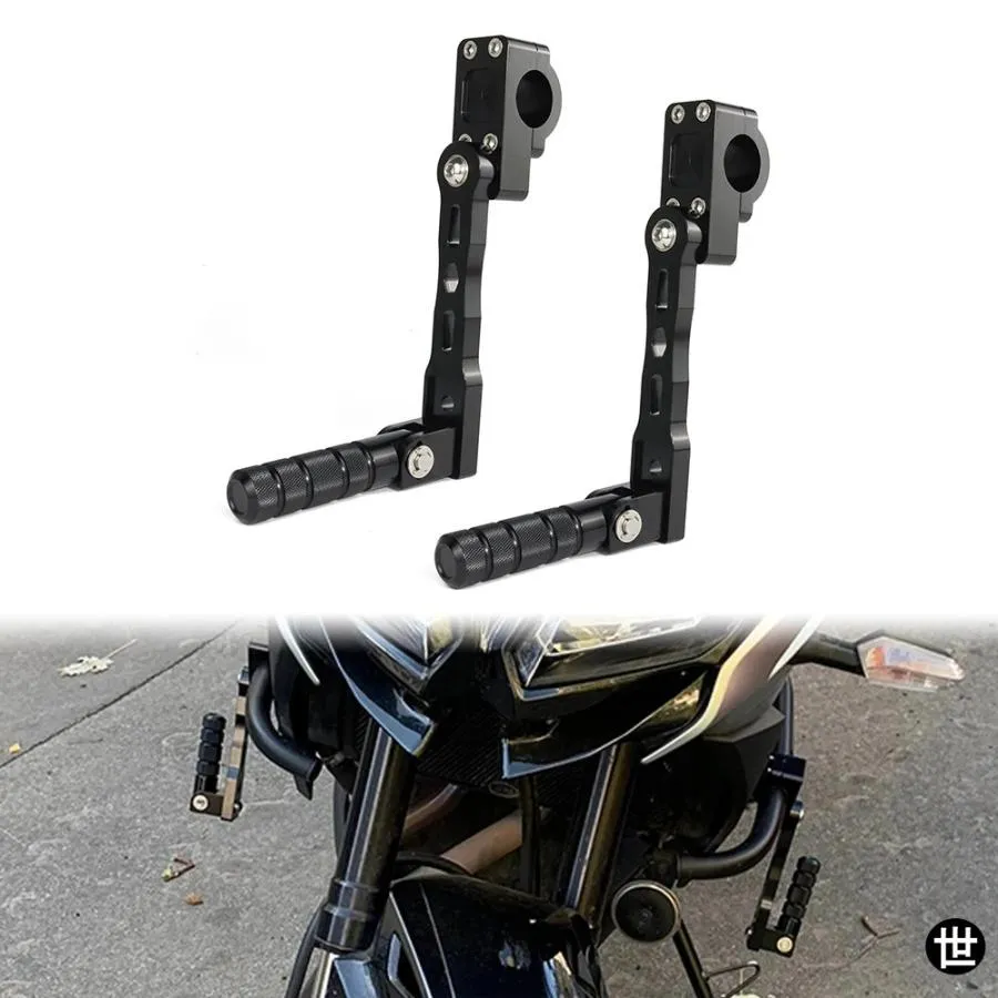 バイクライダー用調整式フットペグキット 22MM 7/8インチ 28.8MM 1/8インチ ペグ 調整式フットレストエクステンションマウント フットペグ