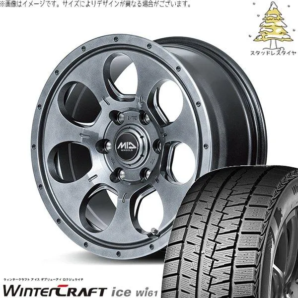 カローラクロス 215/65R16 スタッドレス | ウィンタークラフト Wi61 \u0026 MIDホイール マッドエージェント 16インチ 5穴114.3
