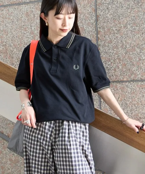 ポロシャツ ポロ 「FRED PERRY/フレッドペリー」 ツインティップライン ワンポイントロゴ刺繍ポロシャツ M3600 レディース メンズ