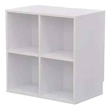 【中古】【未使用】4マスレコードラック\u0026プレーヤー台 DULPA400P (ホワイト(WH))
