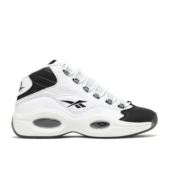 リーボック Reebok 【 Question Mid Why Not Us? Men Black/Footwear White/Footwear White 】 Question クエスチョン ミッド メンズ 黒色 ブラック 白色 ホワイト