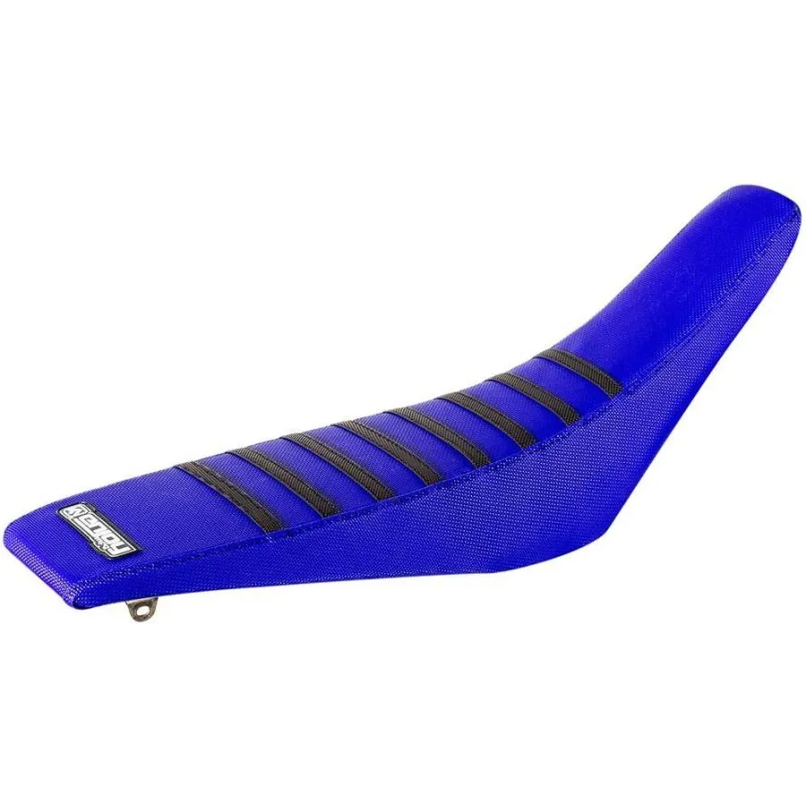 EnjoyMFG エンジョイ シートカバー プリーツ トップカラー：ブラック / サイドロゴ：Yamaha 防水縫製オプション：あり YZ125 YZ250 YZ125-250 YAMAHA ヤマハ