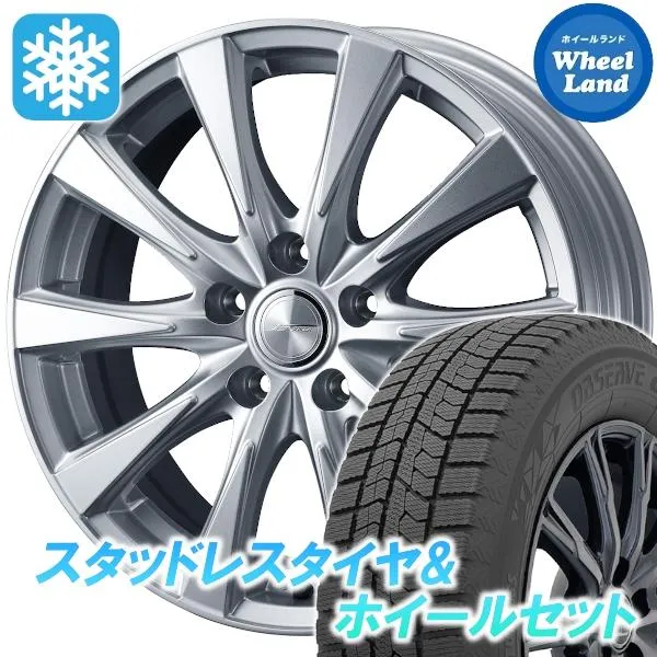 スタッドレスセット アクセラスポーツ BL系 オブザーブ GIZ2 205/50R17 89Q ジョーカー スピリッツ シルバー 2024年以降製造