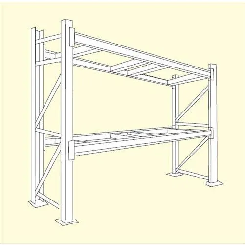 【ポイント10倍】【直送品】 サカエ パレットラック(1000kg/段・ビーム2段・H2100MM) HW1-5252 (207112) 【特大・送料別】