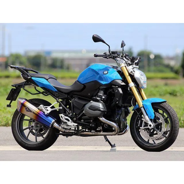 R’s GEAR 水冷R1200R/RS マフラー本体 ワイバンリアルスペック サイレンサー チタンドラッグブルー アールズギア