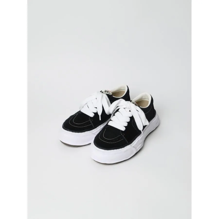 "ERIC" OG Sole Mix Material Low-top Sneaker (BLACK)