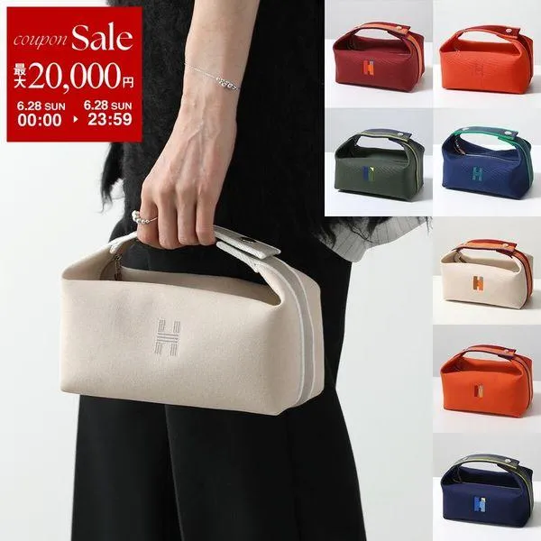 HERMES エルメス ポーチバッグ ブリッドアブラック BRIDE A BRAC PM H103222M H104222M H103803M H104346M レディース トワルアッシュ SV 鞄 カラー8色