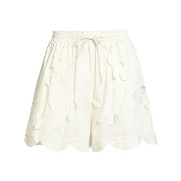【送料無料】 メイメイジェイ レディース カジュアルパンツ ボトムス Shorts \u0026 Bermuda Shorts White