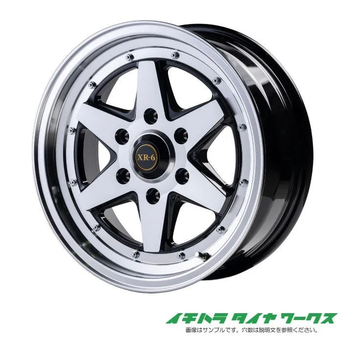 [新品ホイール 1本(交換 補修用) ]ファブレス ヴァローネ XR-6 17インチ 6.5J 6H-139.7 ブラックポリッシュ 法人宛て送料無料