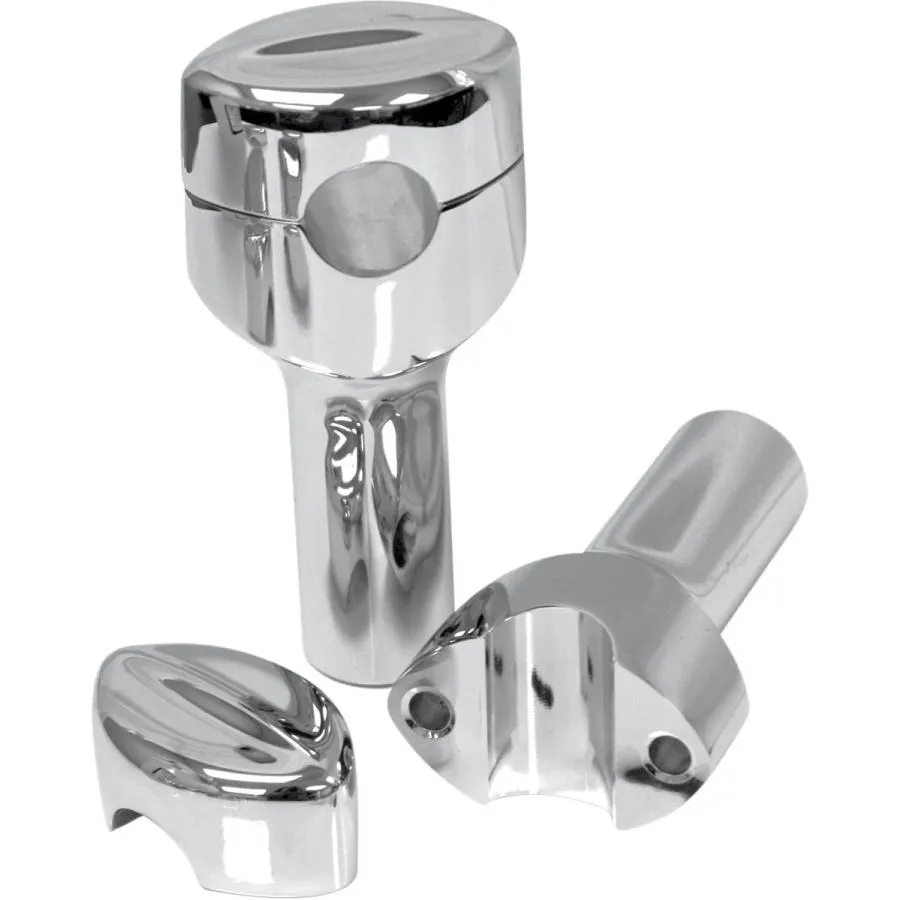 LA CHOPPERS エルエーチョッパーズ ライザーシステム HEFTYモデル MOHAWK 4” クローム 【RISERS HEFTY CH [0602-0493]】 ハンドルポスト・ハンドルライザー