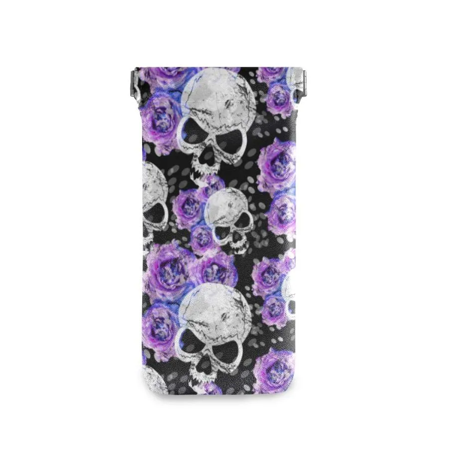 【並行輸入品】AUUXVA Sunglasses Pouch Day Of The Dead Skull Flower Squeeze Top