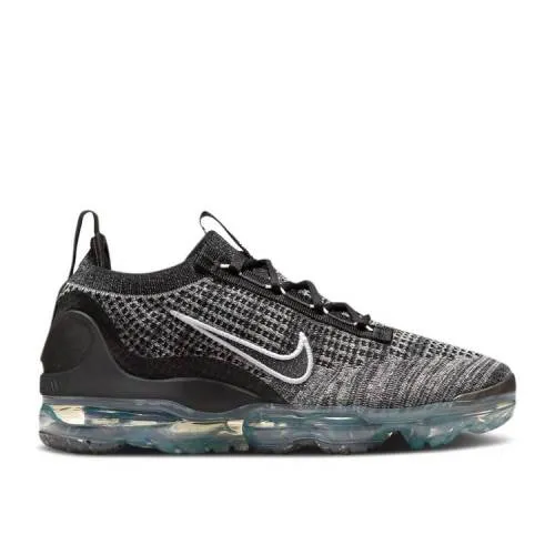 【 NIKE WMNS AIR VAPORMAX 2021 FLYKNIT OREO / BLACK METALLIC SILVER METALLIC 】 フライニット 黒色 ブラック 銀色 シルバー エアヴェイパーマックス スニーカー レディース ナイキ