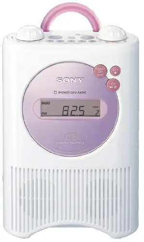 【中古】 SONY CDラジオ 防滴仕様 ピンク ICF-CD74/P