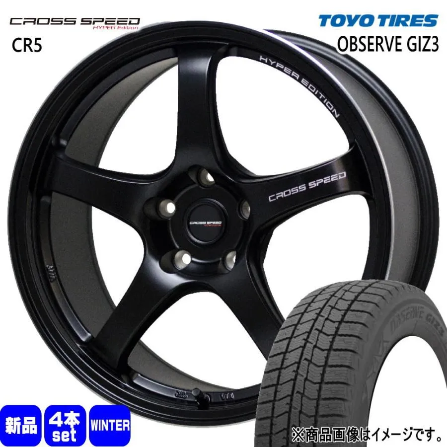 215/45R17  トーヨータイヤ OBSERVE GIZ3 冬用 スタッドレスタイヤ CROSS SPEED CR5 カローラルミオン ブレイド