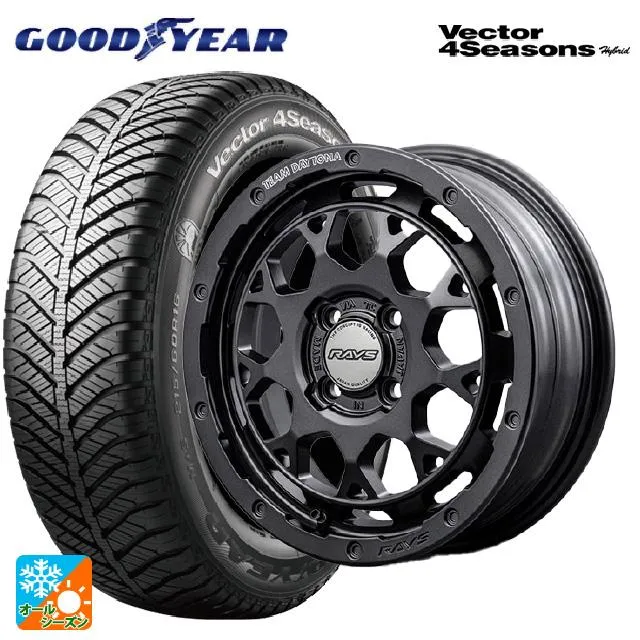 ダイハツ コペン(LA400K)用 165/60R15 77H グッドイヤー ベクターフォーシーズンズ ハイブリッド # チームデイトナ M9+ スペ