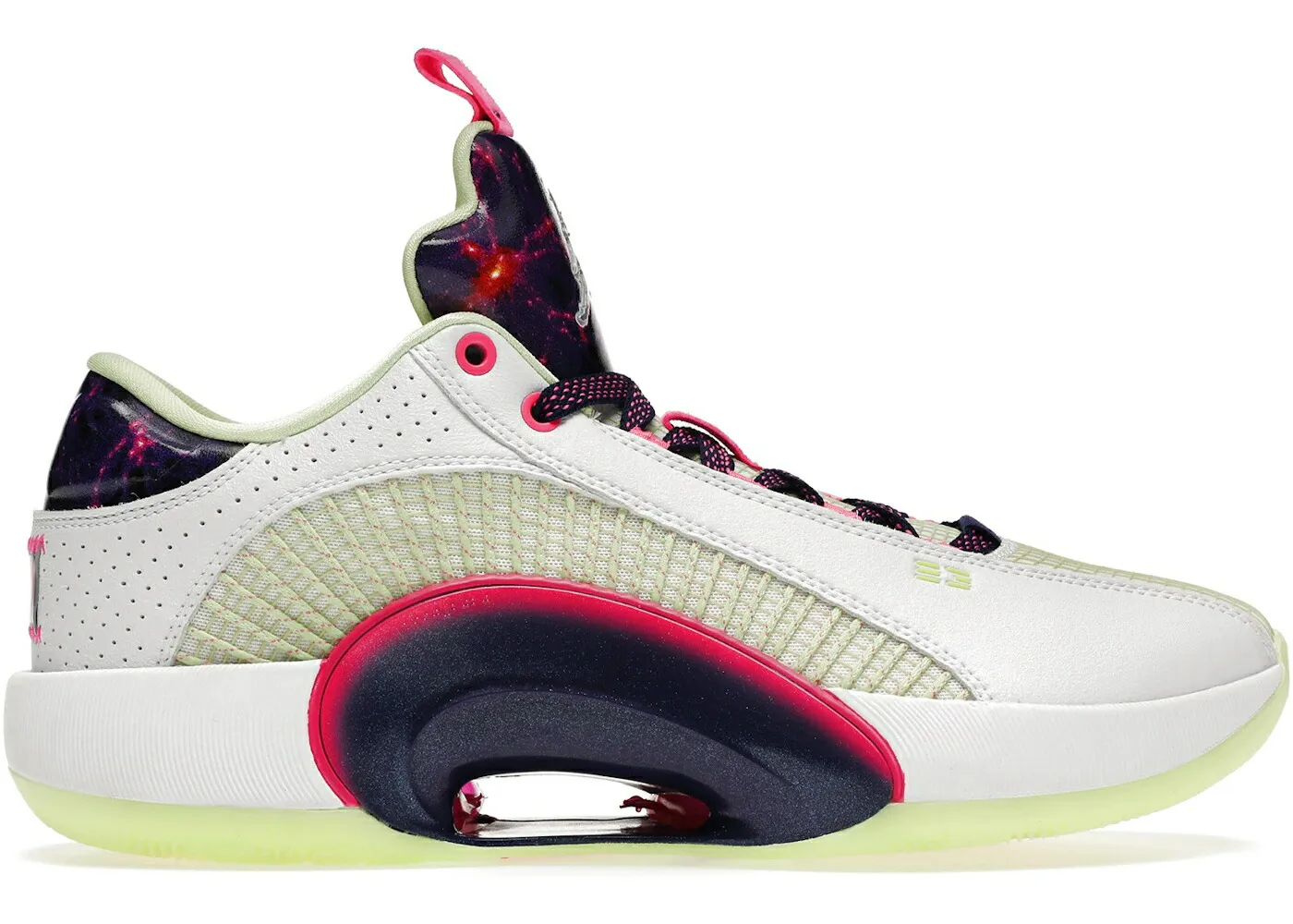 ナイキ ジョーダン 白色 ホワイト 紫 パープル スニーカー メンズ JORDAN XXXV LOW COSMIC DECEPTION LUKA DONCIC PE / WHITE PURPLE IRIDISCENT