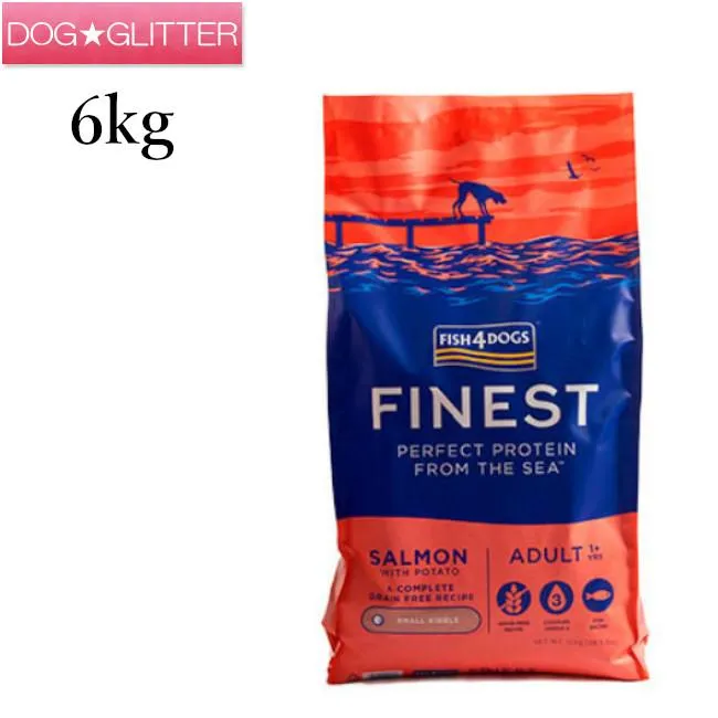 ドッグフード フィッシュ4ドッグ ファイネスト サーモン大粒 6kg FISH4DOGS