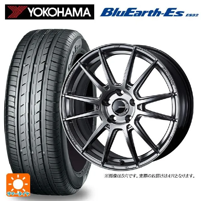 送料無料 サマータイヤホイールセット 195/50R16 84V ヨコハマ ブルーアースEs ES32 # ウェッズ ウェッズスポーツ SA62R 1