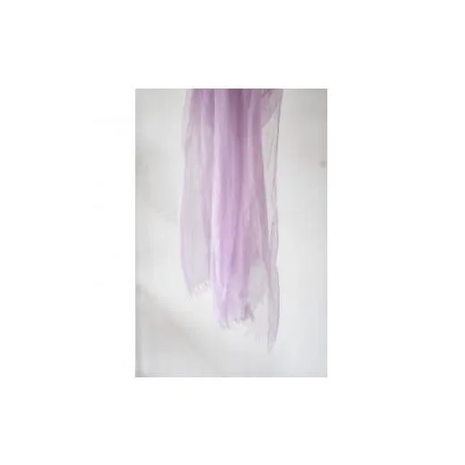 ふるさと納税 小物 ストール・マフラー 山梨県 - Ra500 plain purple　〜極薄麻生地を身に纏う〜 1320145