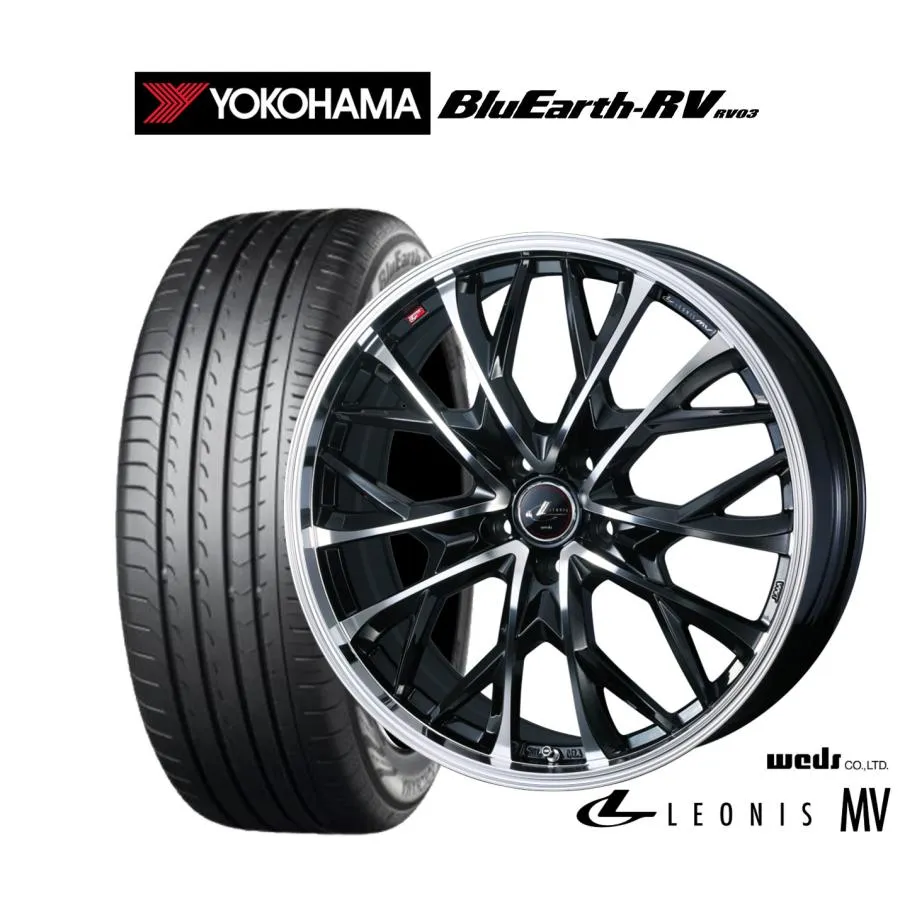 サマータイヤ ホイール4本セット ウェッズ レオニス MV ヨコハマ BluEarth ブルーアース RV03(RV-03) 245/35R20