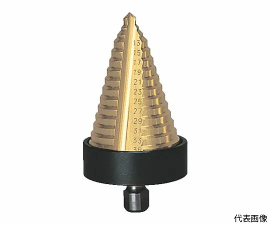 トラスコ中山 ステップドリル 2枚刃チタンコーティング 5～35mm 段数13 NMS-35G 1本
