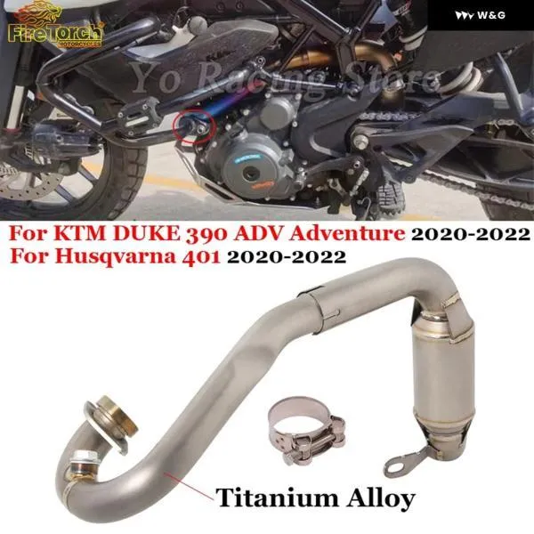 並行輸入品 KTM デューク 390 ADV アドベンチャーハスクバーナ SVARTPILEN 401 VITPILEN 2020 - 2022 オートバイ バイク 排気エスケープモトミドルリンク