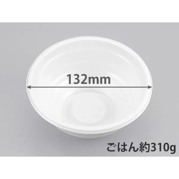 まとめ買い 使い捨て丼容器シーピー化成 どんぶり BF-360-Bホワイト本体  1200枚(50枚×24)