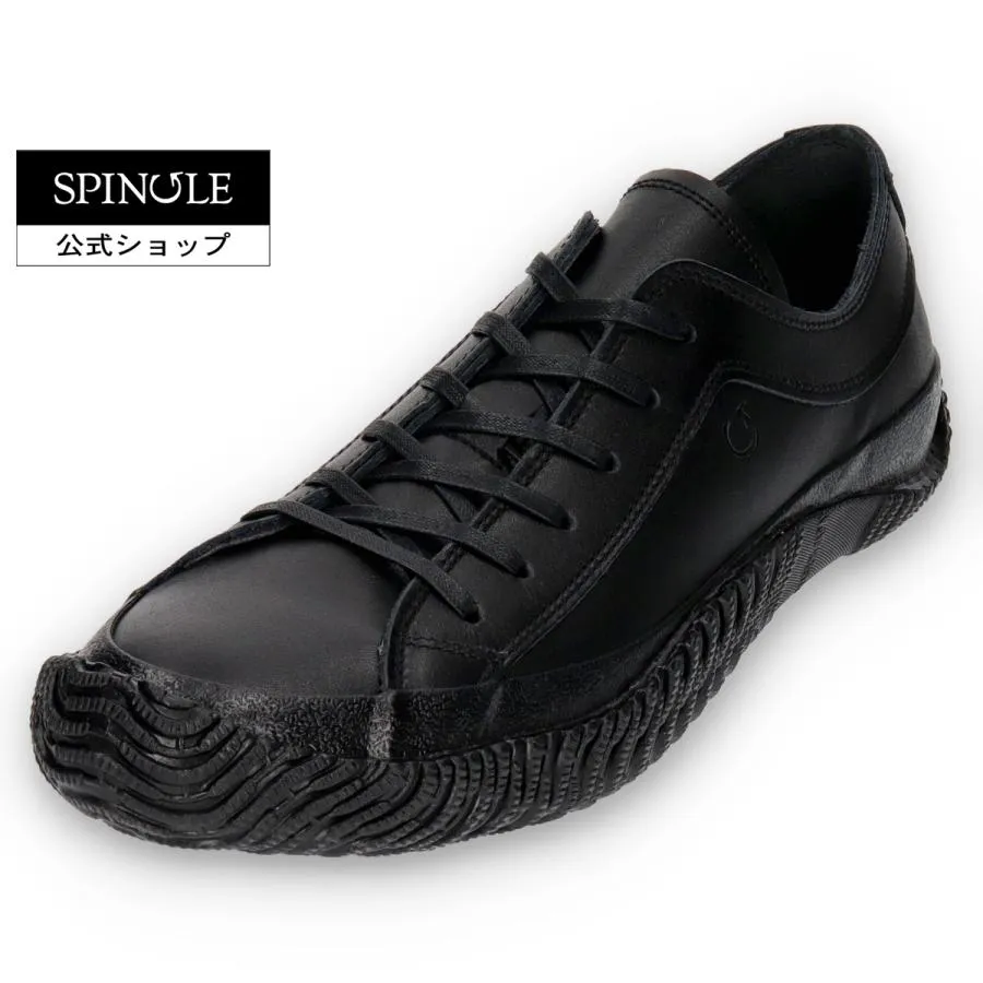 SPINGLE (スピングル) SP-6123 Black ブラック メンズ スニーカー ビジネススニーカー レザースニーカー 黒 日本製 広島