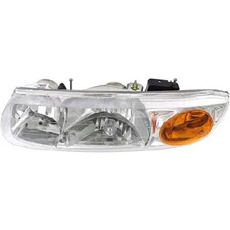 並行輸入 Evan Fischer Driver Side Headlight for Saturn SL2 Base 2000-2002 Also Fits SL1 Halogen With bulb(s) Replaces# 21112455