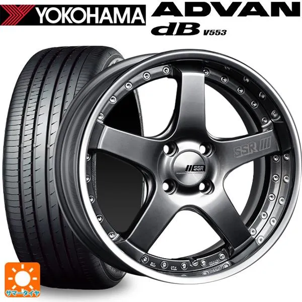 トヨタ カローラ スポーツ(210系)用 215/45R17 91W XL ヨコハマ アドバンデシベル V553 正規品 SSR プロフェッサー SP