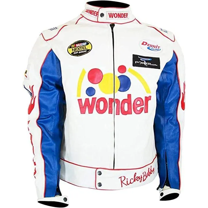 【並行輸入品】Men’s Racing Cosplay Ricky Bobby Racing Talladega Nights White W