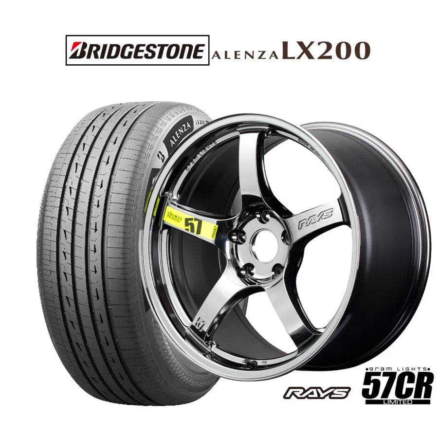 サマータイヤ ホイール4本セット レイズ グラムライツ 57 CR Limited(RBC) ブリヂストン ALENZA アレンザ LX200 225/55R18