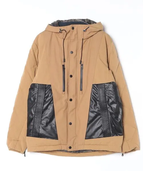 ダウンジャケット ダウン BACK SATIN DOWN CROSSGUN メンズ