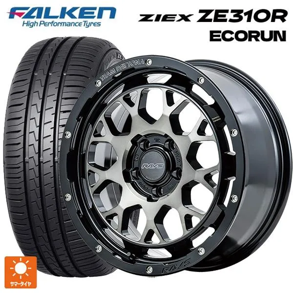 送料無料 サマータイヤホイールセット 225/45R17 94W XL ファルケン ジークス ZE310R エコラン レイズ チームデイトナ M9+